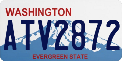 WA license plate ATV2872