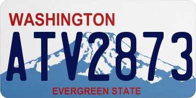 WA license plate ATV2873