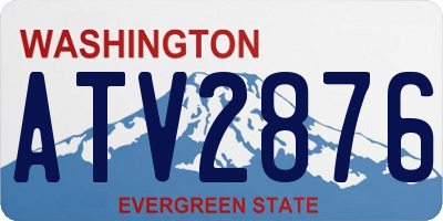 WA license plate ATV2876