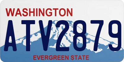 WA license plate ATV2879