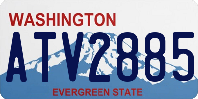 WA license plate ATV2885