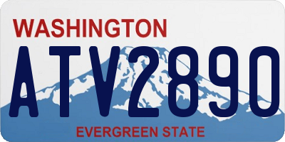 WA license plate ATV2890