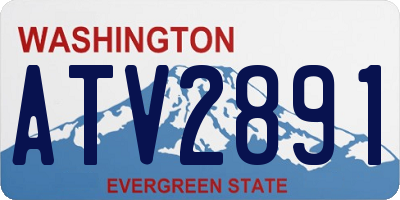WA license plate ATV2891