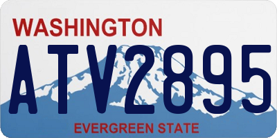 WA license plate ATV2895
