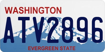 WA license plate ATV2896