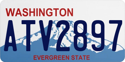 WA license plate ATV2897