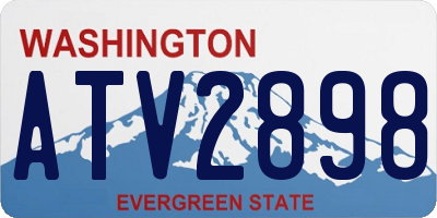 WA license plate ATV2898