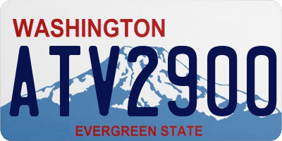 WA license plate ATV2900