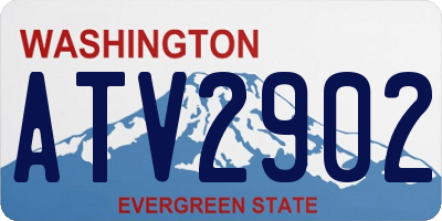WA license plate ATV2902