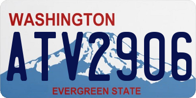 WA license plate ATV2906