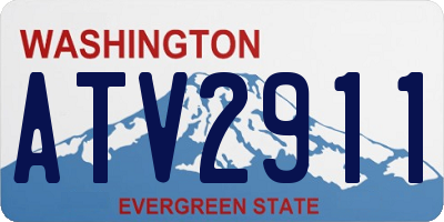 WA license plate ATV2911