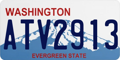 WA license plate ATV2913