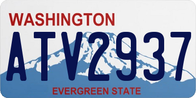 WA license plate ATV2937