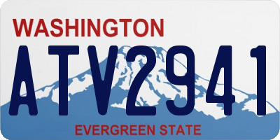 WA license plate ATV2941