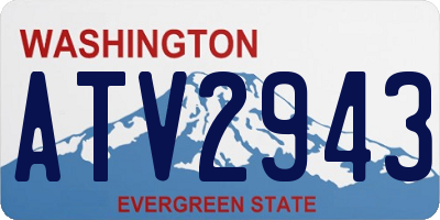 WA license plate ATV2943