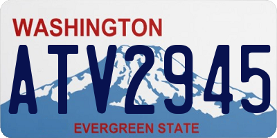 WA license plate ATV2945