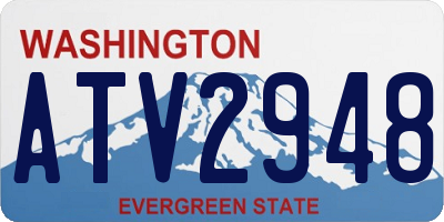 WA license plate ATV2948