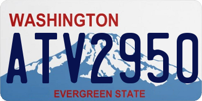 WA license plate ATV2950