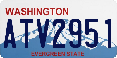 WA license plate ATV2951