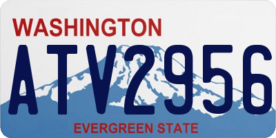WA license plate ATV2956