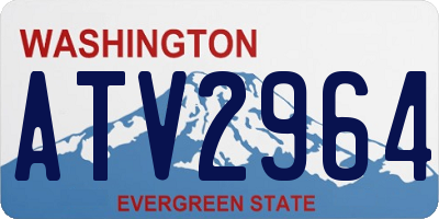 WA license plate ATV2964