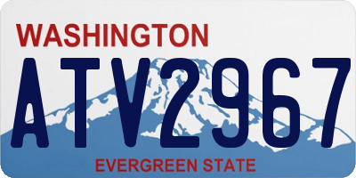 WA license plate ATV2967