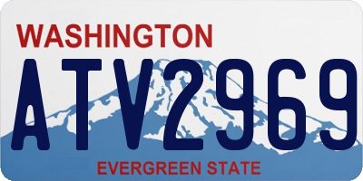 WA license plate ATV2969