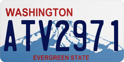 WA license plate ATV2971