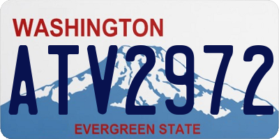 WA license plate ATV2972