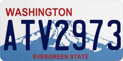 WA license plate ATV2973