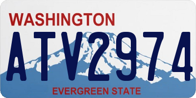 WA license plate ATV2974