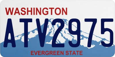 WA license plate ATV2975