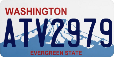 WA license plate ATV2979