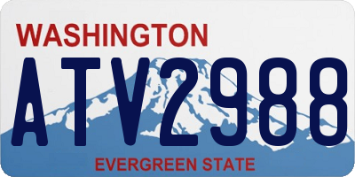 WA license plate ATV2988