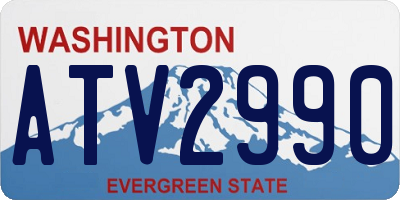 WA license plate ATV2990