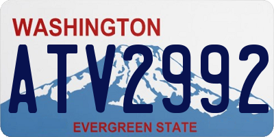 WA license plate ATV2992