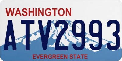 WA license plate ATV2993