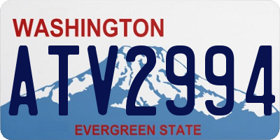 WA license plate ATV2994