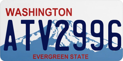 WA license plate ATV2996