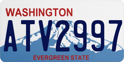 WA license plate ATV2997