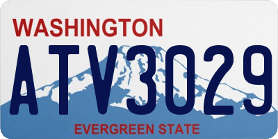 WA license plate ATV3029