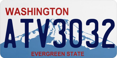 WA license plate ATV3032