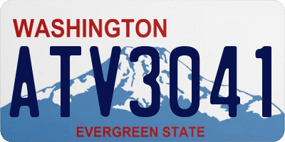 WA license plate ATV3041