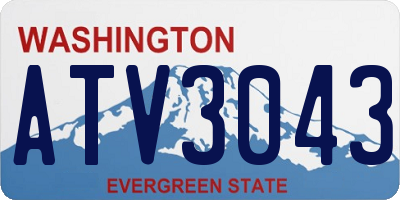 WA license plate ATV3043