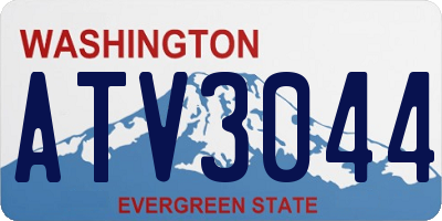 WA license plate ATV3044