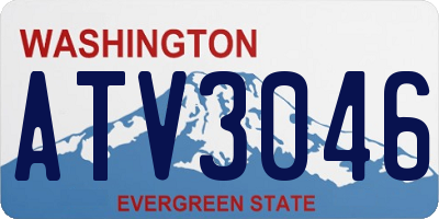 WA license plate ATV3046