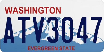 WA license plate ATV3047