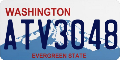 WA license plate ATV3048