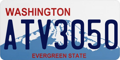 WA license plate ATV3050