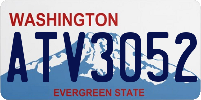 WA license plate ATV3052